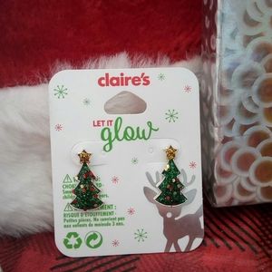 Xmas tree ear rings